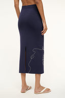 Image KARINA SKIRT | NAVY 4 of 5