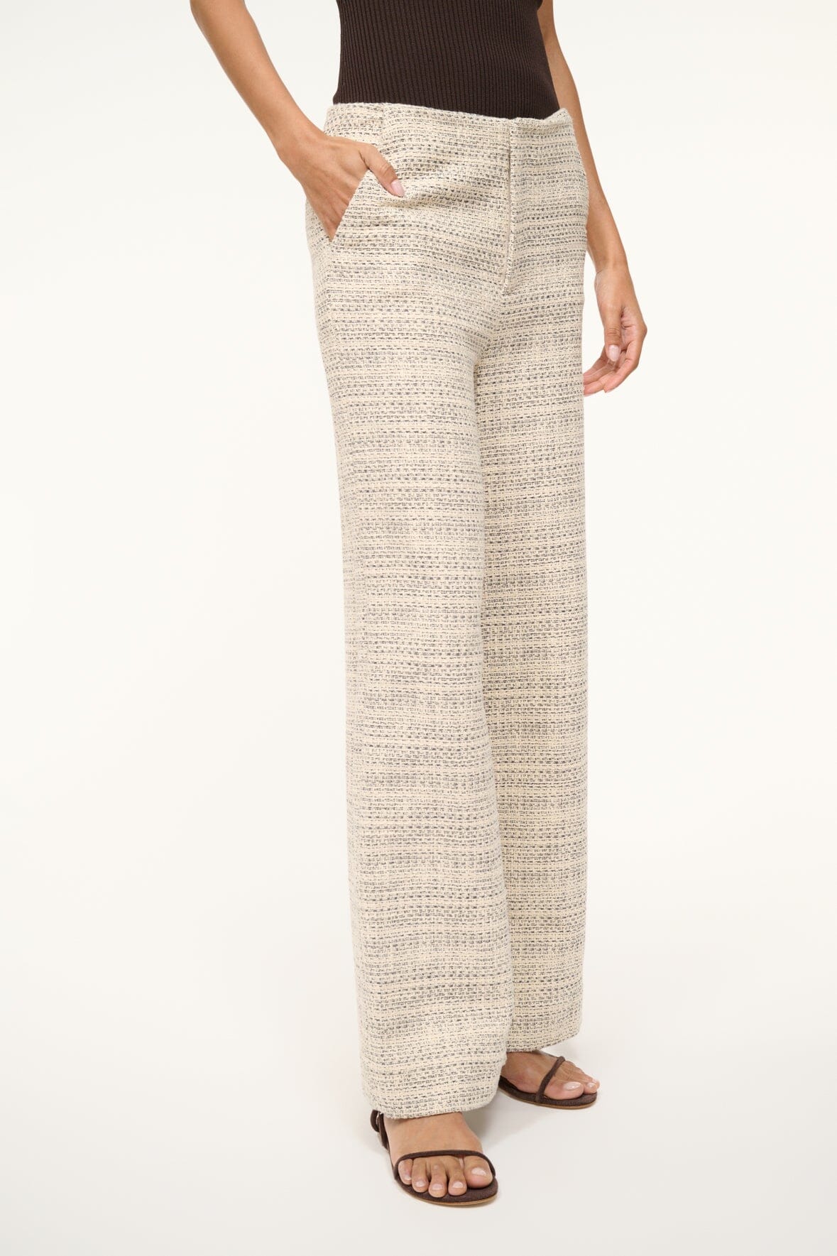 Image LILIA PANT | IVORY MULTI 2 of 6 and Clicking this image will trigger a zoom pop-up