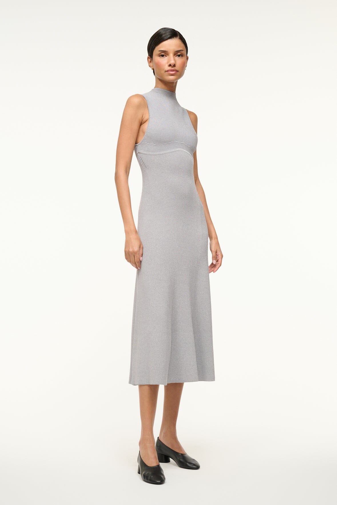 Image MALACHITE DRESS | SPECKLE GREY 2 of 6 and Clicking this image will trigger a zoom pop-up