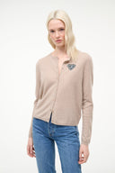 CUSTOM STAUD x C.BONZ MIDNIGHT CASHMERE CARDIGAN | STONE