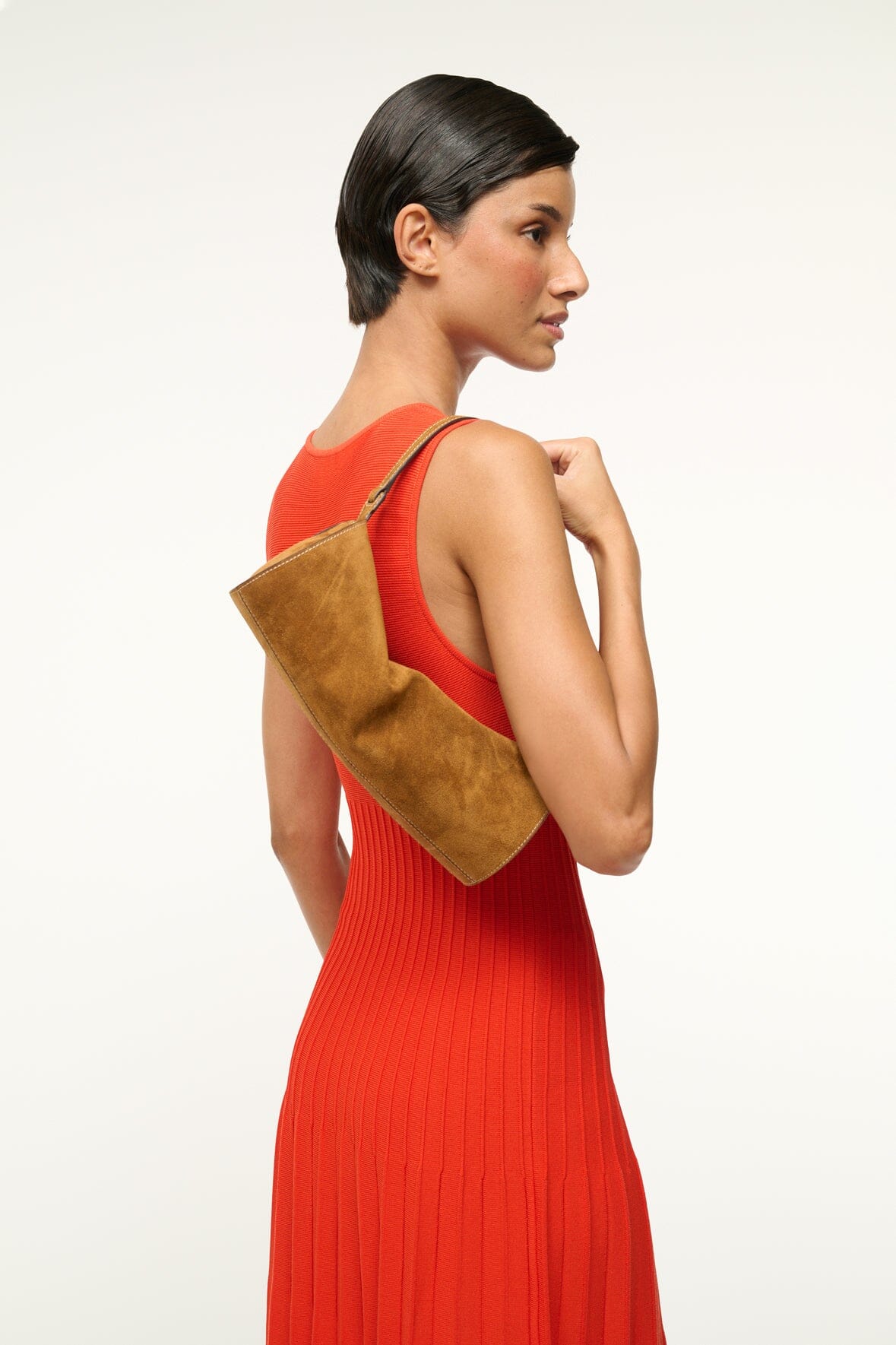 Image MINI TARU BAG | TAN SUEDE 4 of 8 and Clicking this image will trigger a zoom pop-up