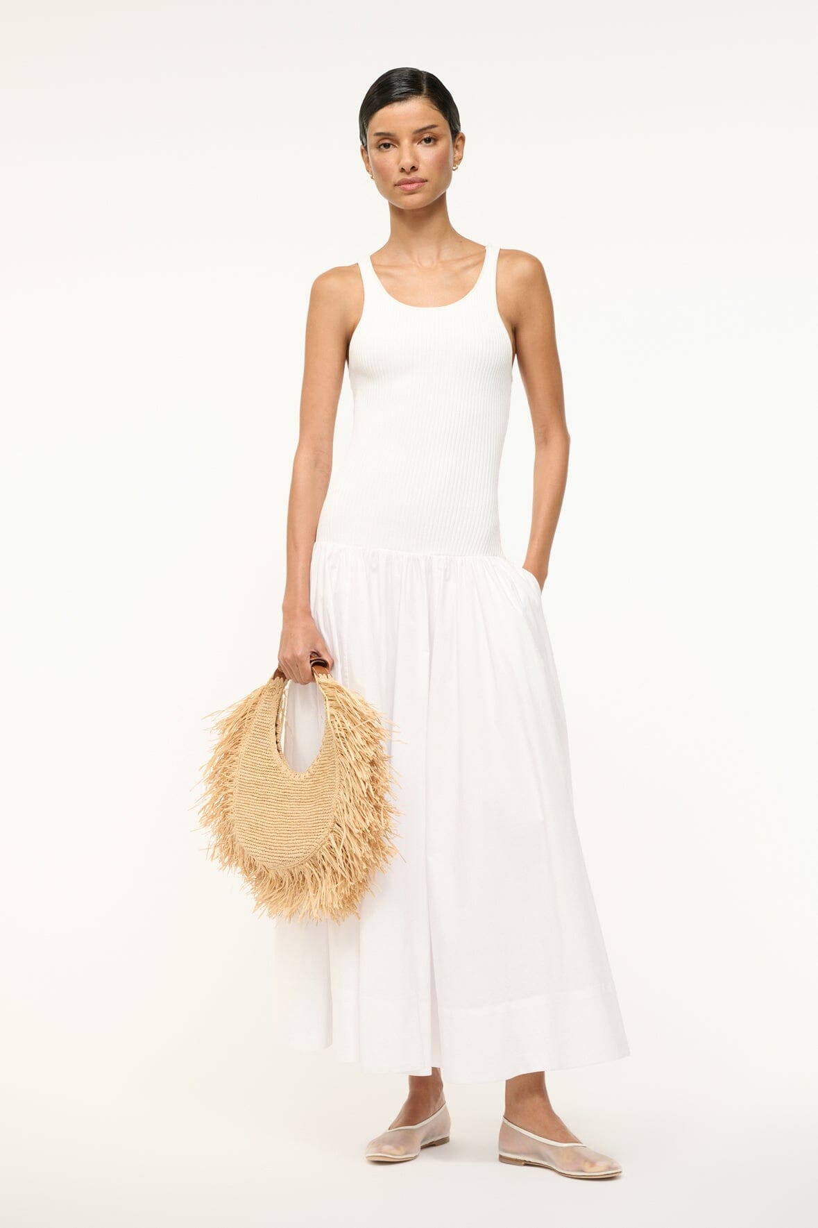 STAUD Moon Bag - Oval Shoulder Bag, Crossbody Bag