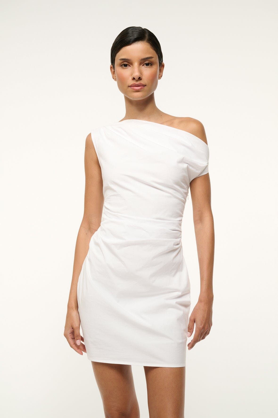 Image PHARE MINI DRESS | WHITE 4 of 5 and Clicking this image will trigger a zoom pop-up