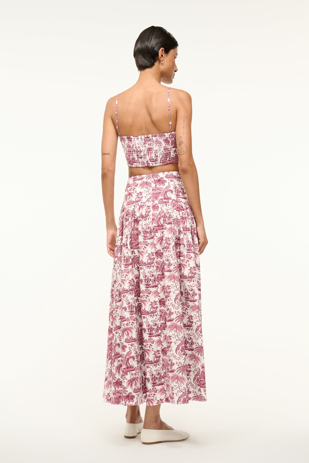 Image PROCIDA SKIRT | BORDEAUX TOILE 5 of 6 and Clicking this image will trigger a zoom pop-up