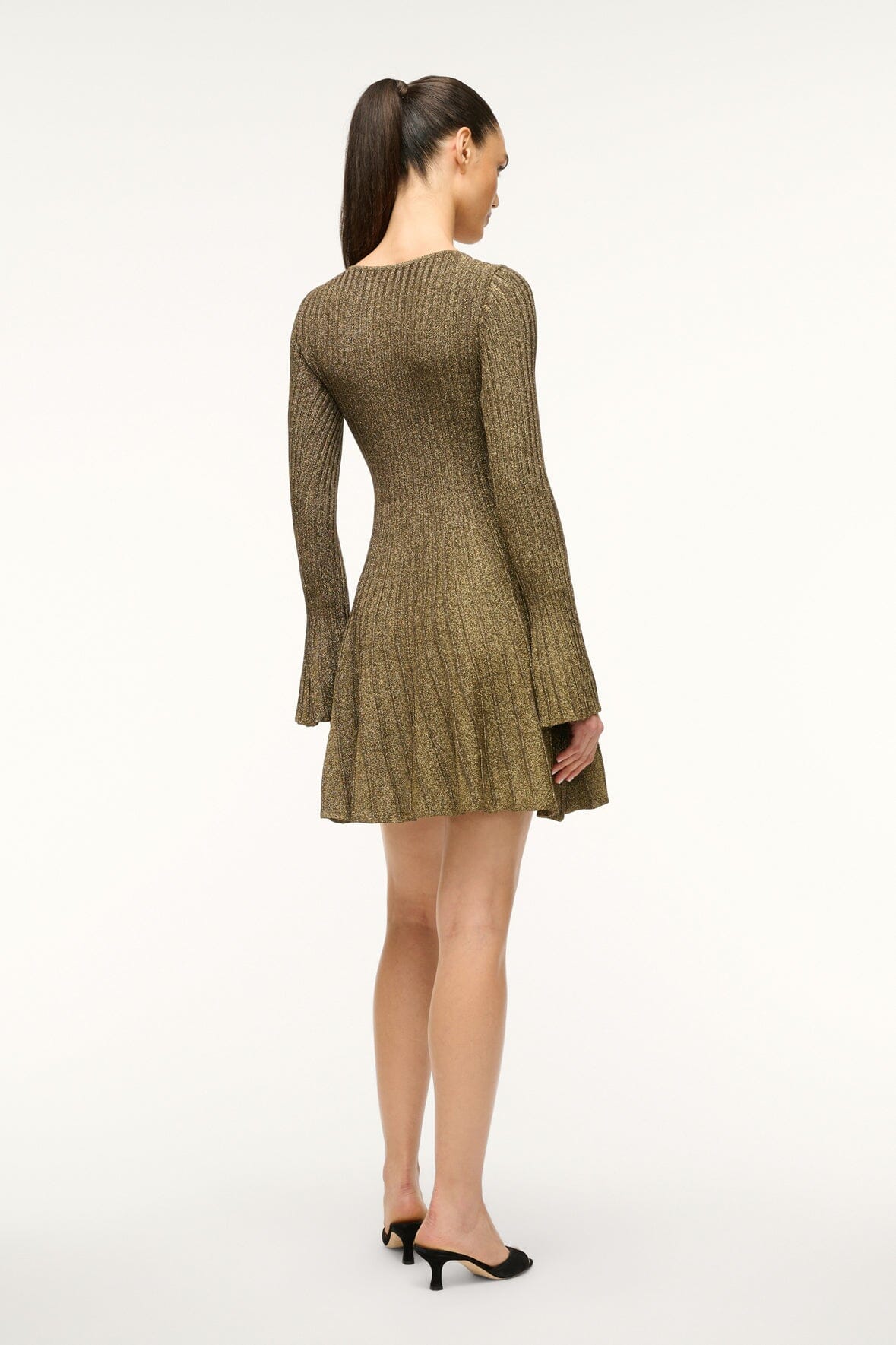 Image RAQUEL DRESS | METALLIC GOLD 4 of 5 and Clicking this image will trigger a zoom pop-up