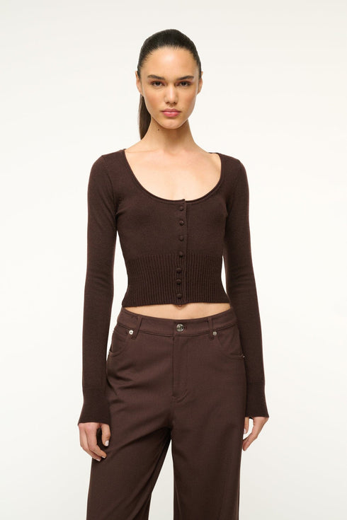 Go to SABRINA SWEATER DARK CHOCOLATE view 1