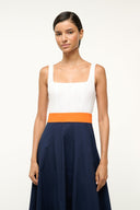 Image WELLS DRESS | WHITE APRICOT NAVY 2 of 4