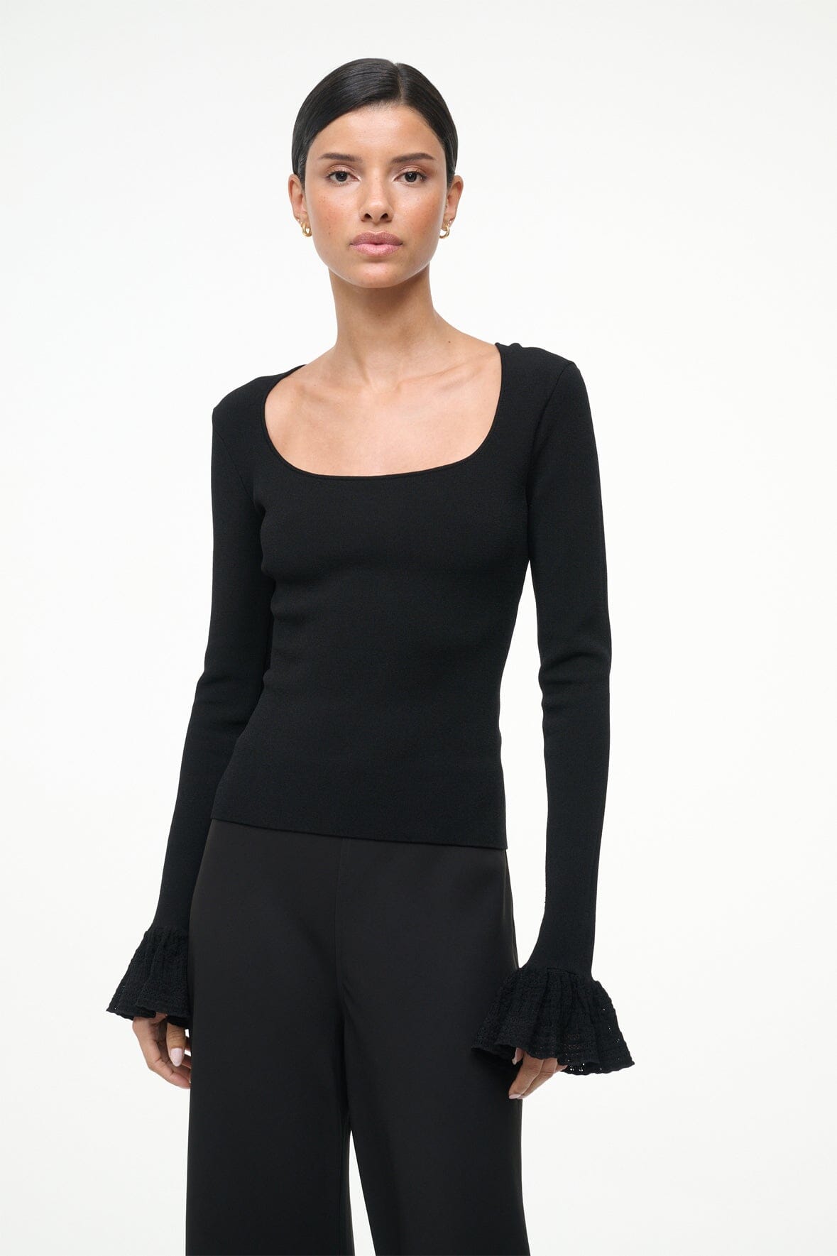 Image SHELLEY TOP | BLACK 1 of 4 and Clicking this image will trigger a zoom pop-up