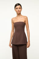 Image SILVIA TOP | DARK CHOCOLATE 1 of 4