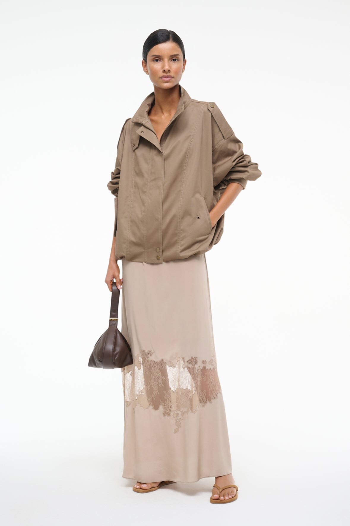 Image SIMONE JACKET | TAUPE 1 of 7 and Clicking this image will trigger a zoom pop-up