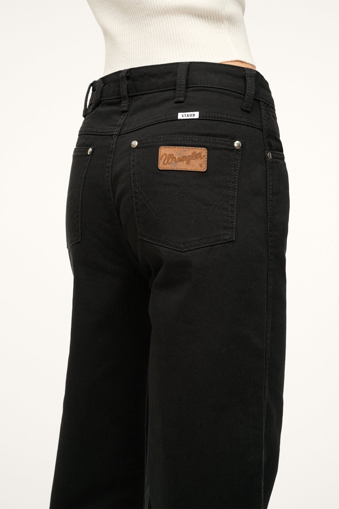 Image STAUD + WRANGLER THE LOOSE JEAN | BLACK 8 of 9 and Clicking this image will trigger a zoom pop-up