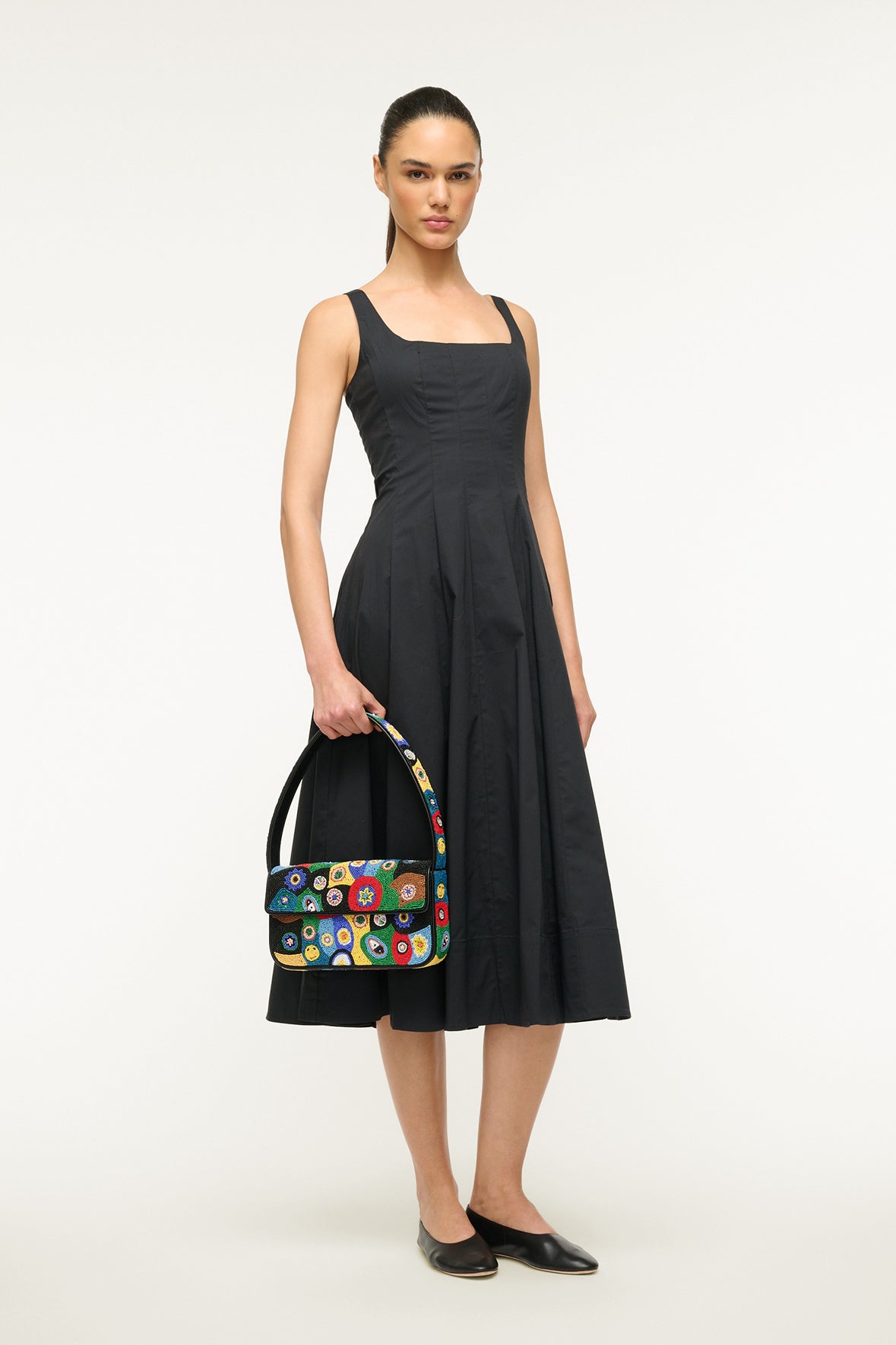 Image TOMMY BEADED BAG | BLACK MILLEFIORI 2 of 6 and Clicking this image will trigger a zoom pop-up