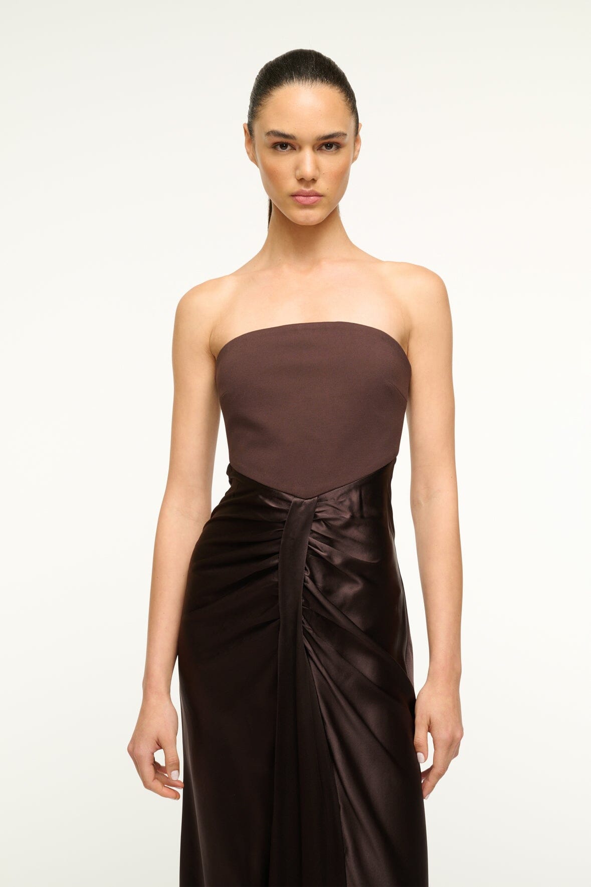 Image WAYFARING DRESS | DARK CHOCOLATE 2 of 5 and Clicking this image will trigger a zoom pop-up