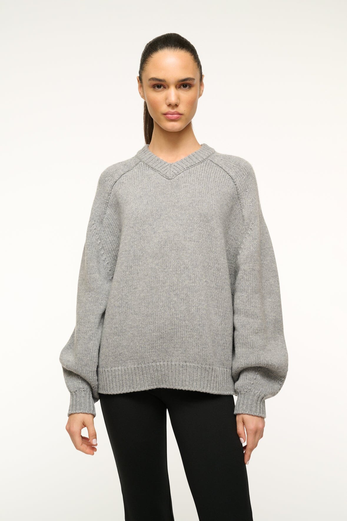 Image WILSON SWEATER | HEATHER GREY 1 of 4 and Clicking this image will trigger a zoom pop-up