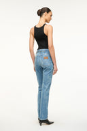 Image STAUD + WRANGLER THE EVERYDAY JEAN | MID BLUE 4 of 7