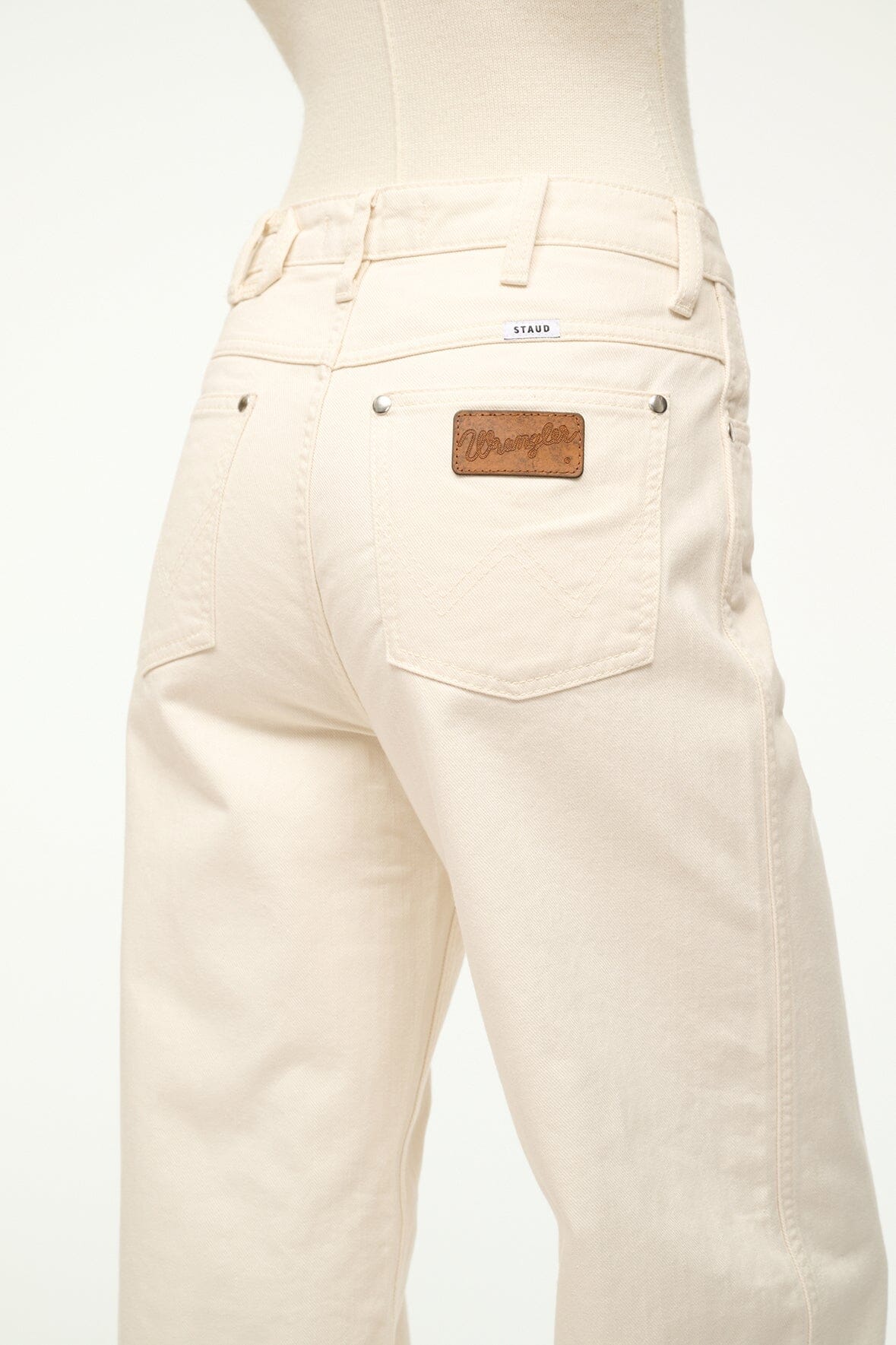 Image STAUD + WRANGLER THE LOOSE JEAN | CREAM 5 of 7 and Clicking this image will trigger a zoom pop-up