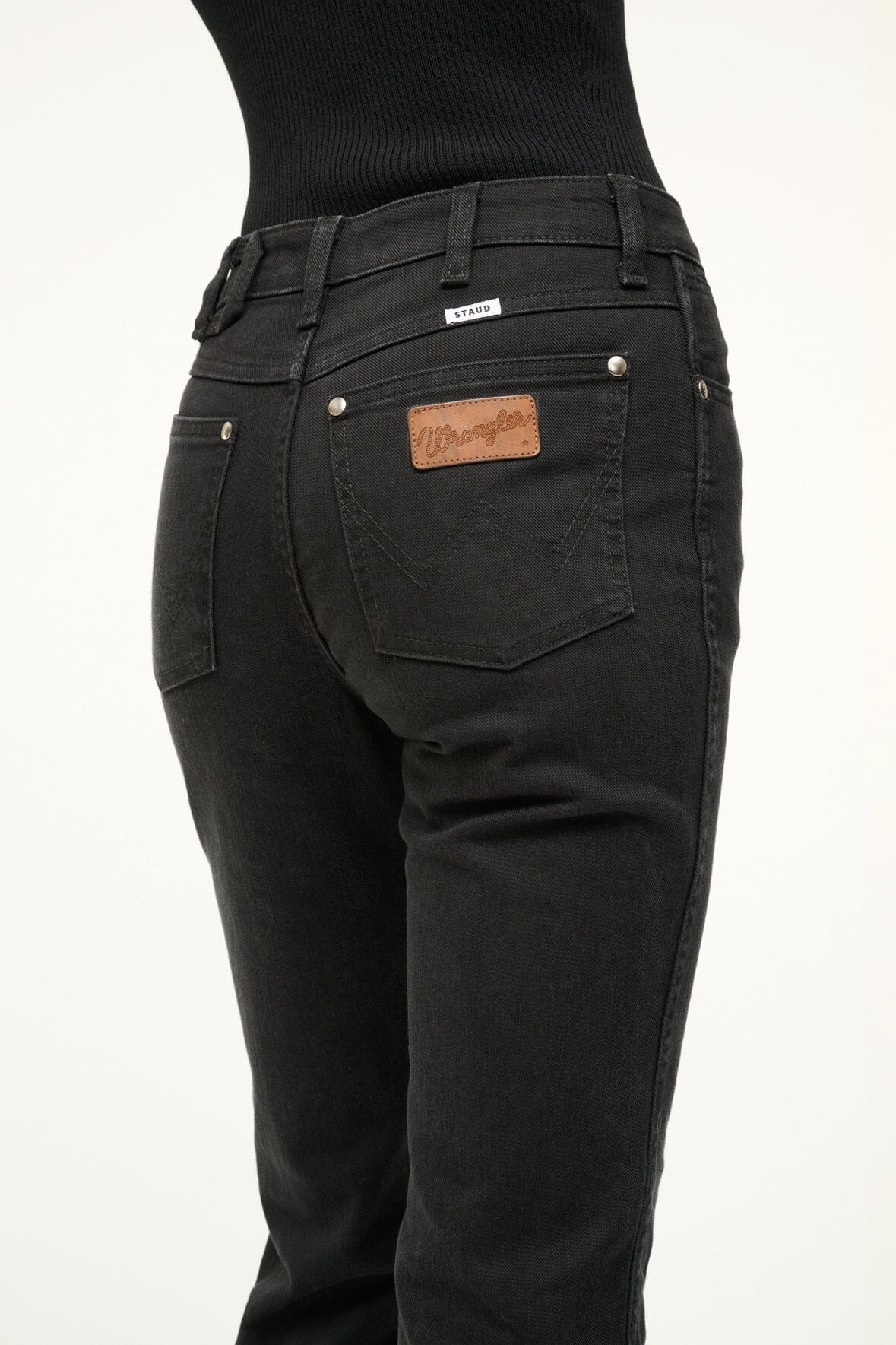 Image STAUD + WRANGLER THE MUST JEAN | BLACK 5 of 7 and Clicking this image will trigger a zoom pop-up