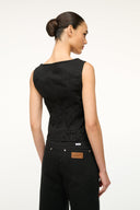 Image STAUD + WRANGLER TRUCKER TOP | BLACK 2 of 4