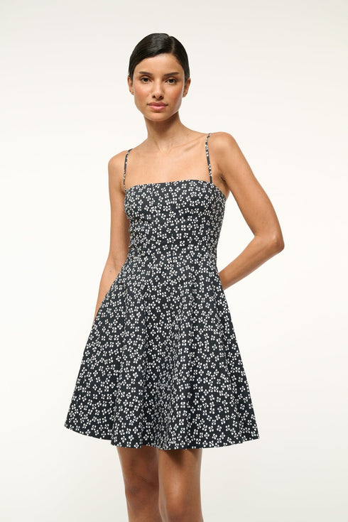 Go to WYLIE MINI DRESS BLACK WOODBLOCK FLORAL view 2