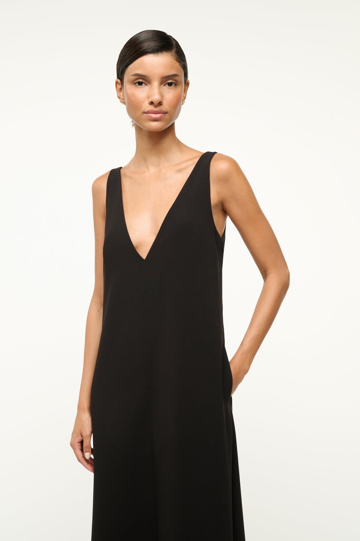 Image ZORA DRESS | BLACK 2 of 5 and Clicking this image will trigger a zoom pop-up