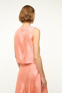 Image CASSIA SILK TOP | CARNATION 4 of 8