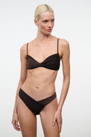 EMSLEY BIKINI BOTTOM | ESPRESSO DARK CHOCOLATE ESPRESSO DARK CHOCOLATE / XS