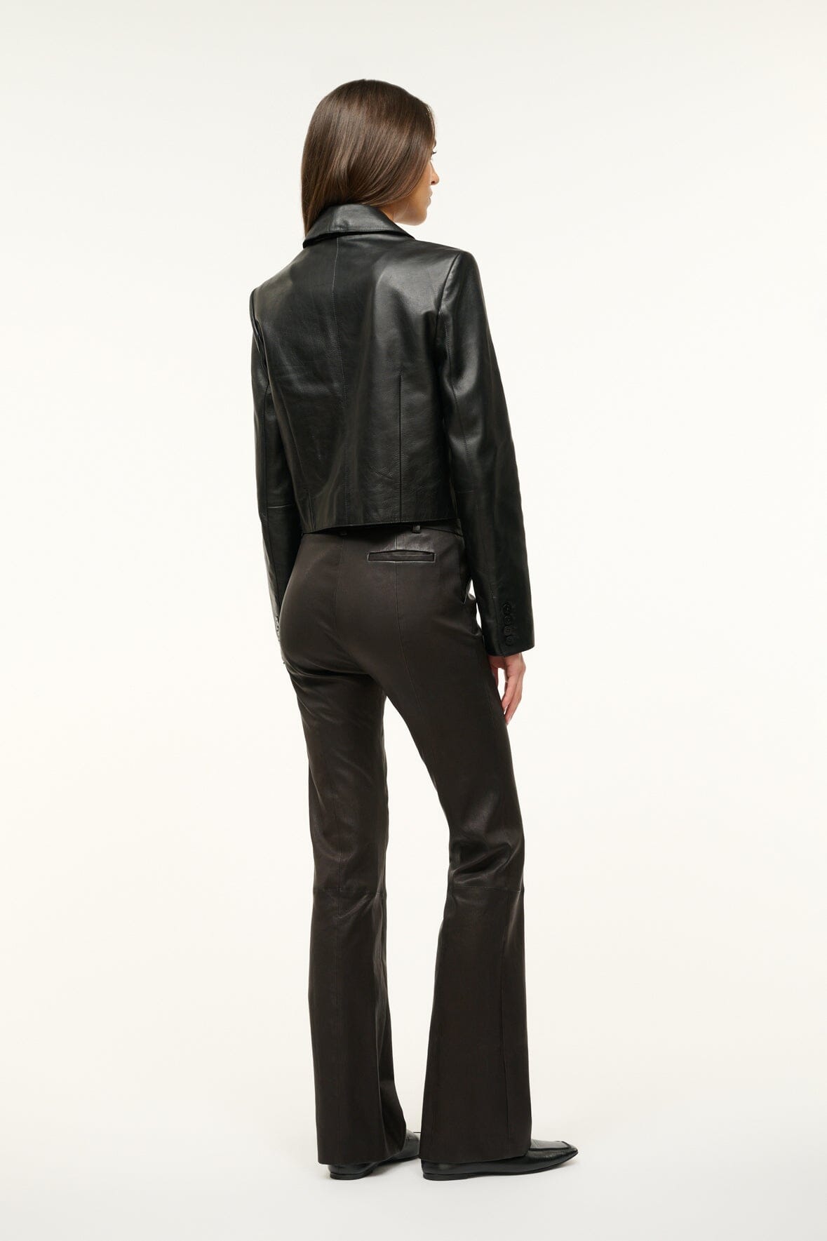 Image LEATHER MARINO JACKET | BLACK 4 of 6 and Clicking this image will trigger a zoom pop-up