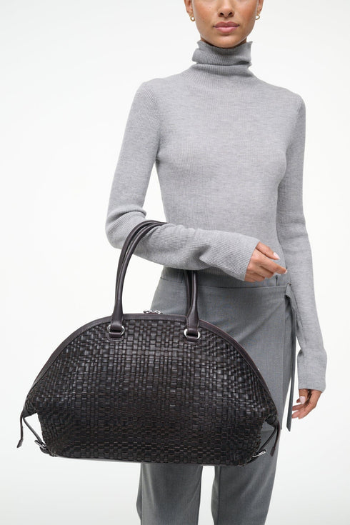 Go to HESTER SATCHEL ESPRESSO WOVEN LEATHER view 2