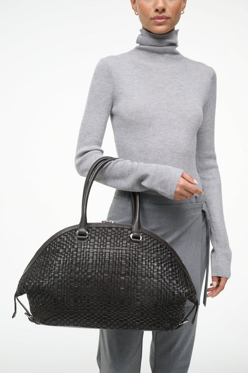 Go to HESTER SATCHEL ESPRESSO WOVEN LEATHER view 2