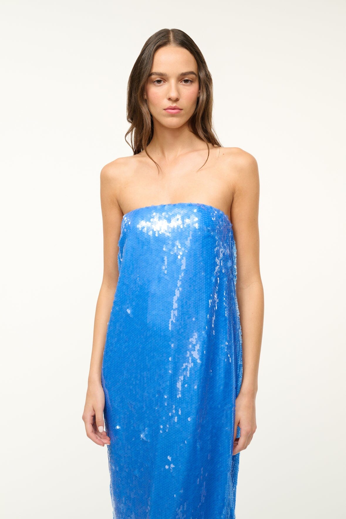 Image CASEY DRESS | CORNFLOWER 2 of 5 and Clicking this image will trigger a zoom pop-up