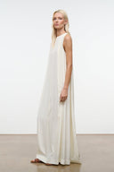 DALIA SILK DRESS | IVORY IVORY / XS