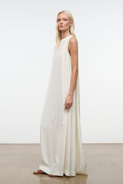 satin maxi dress for wedding guest Tie-Strap Blush_Porcelainv / XS Complete with zip fastening Color: Cream KissProm Royal Blue A-Line Color:Ethereal Floral