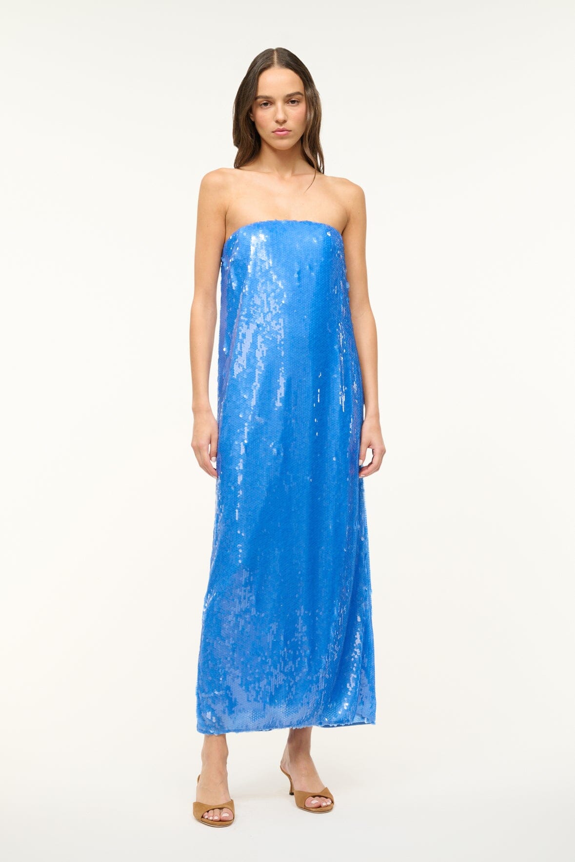 Image CASEY DRESS | CORNFLOWER 1 of 5 and Clicking this image will trigger a zoom pop-up