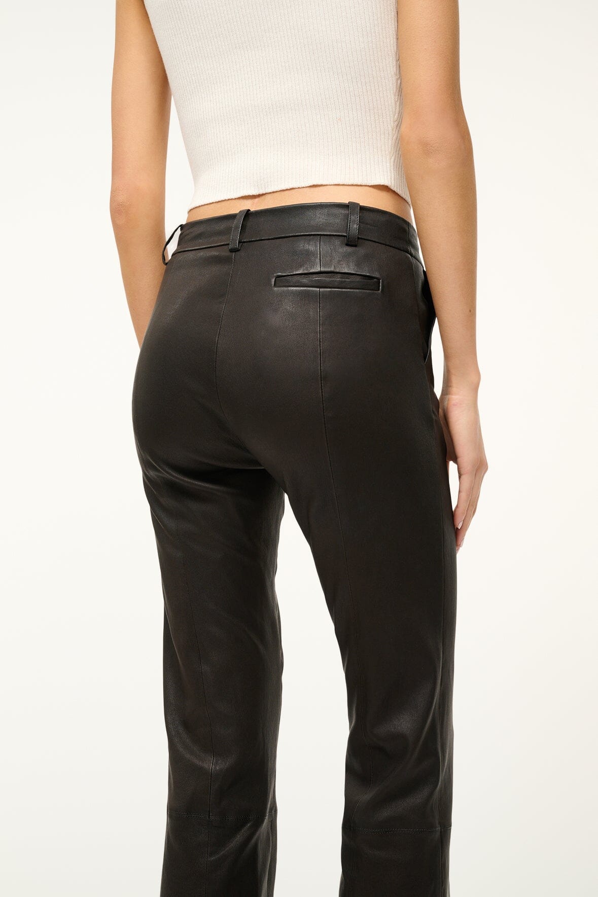 Image HANOVER LEATHER PANT | BLACK 5 of 7 and Clicking this image will trigger a zoom pop-up