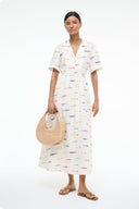 Image MERYL LINEN DRESS | POP SARDINES IVORY 1 of 6