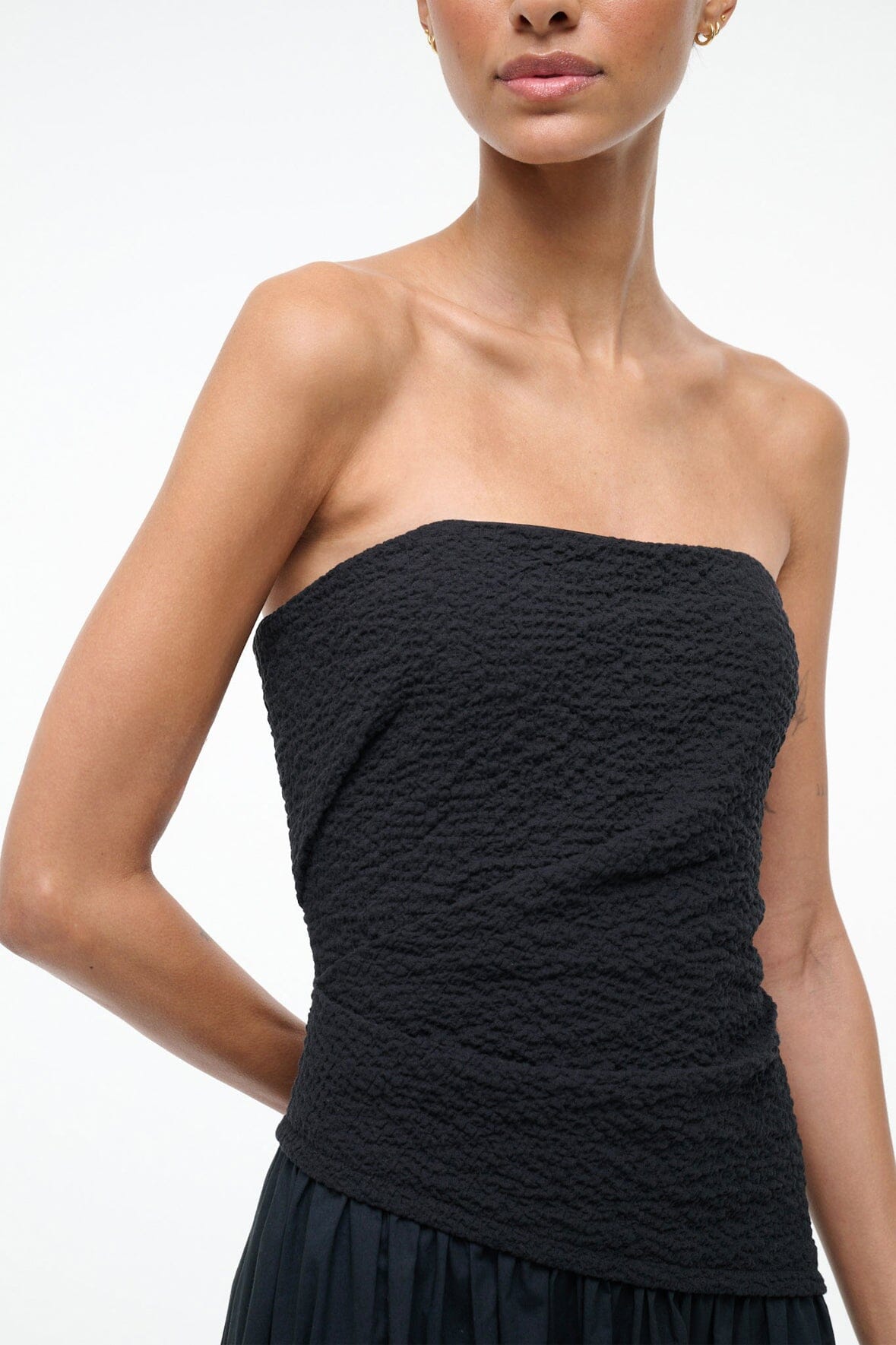 STAUD, Nia Dress in Black, Size XL STAUD, Nia Dress in Black, Size XL