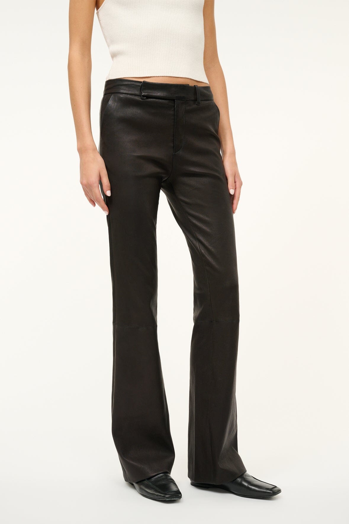 Image HANOVER LEATHER PANT | BLACK 2 of 7 and Clicking this image will trigger a zoom pop-up