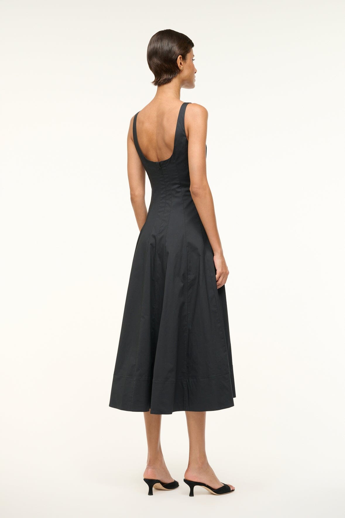 STAUD | WELLS DRESS BLACK