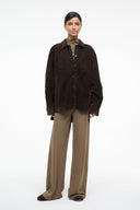 Image JOSETTE SUEDE SHIRT | ESPRESSO 2 of 6