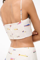 Image FEDERICO LINEN TOP | POP SARDINES IVORY 6 of 7