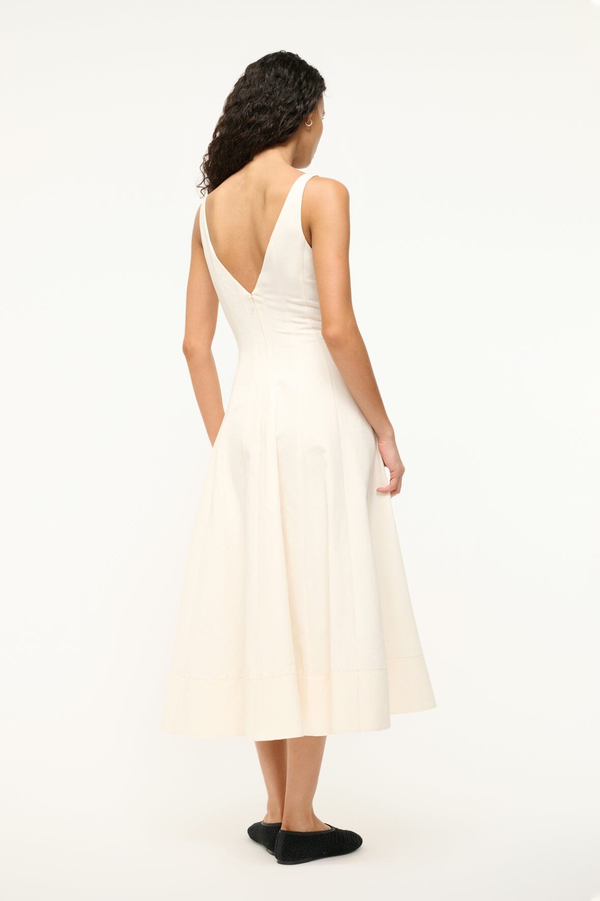 Image MARIETA DRESS | IVORY 4 of 6 and Clicking this image will trigger a zoom pop-up