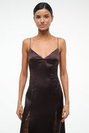 Image TRINITY SILK DRESS | EARTH 3 of 7