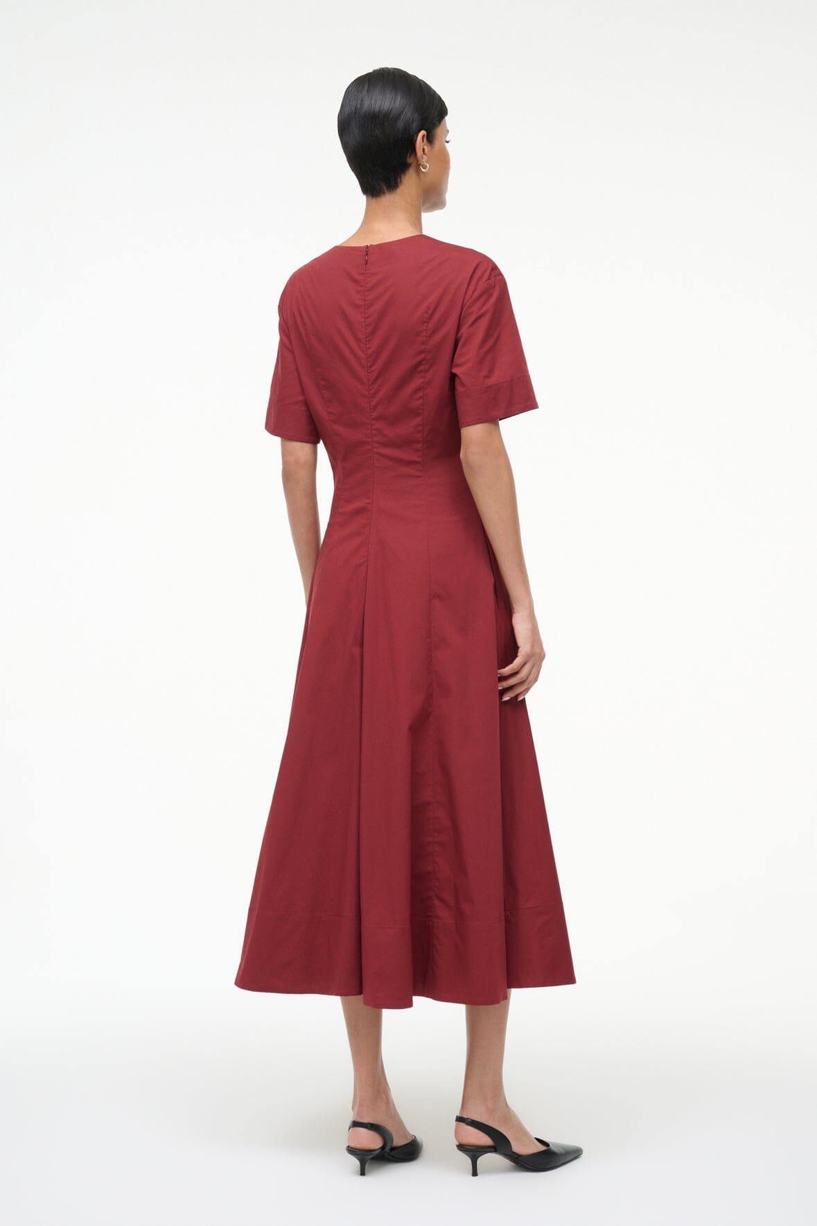 Image FRANCES DRESS | SANGRIA 5 of 7 and Clicking this image will trigger a zoom pop-up