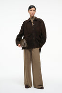 Image JOSETTE SUEDE SHIRT | ESPRESSO 6 of 6