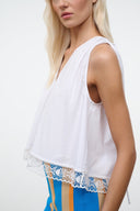 ELENA TOP | WHITE WHITE / XS