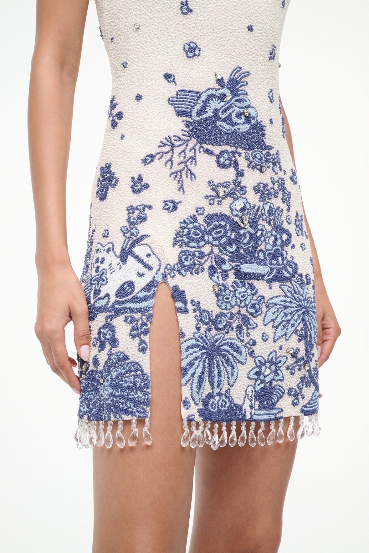 Staud Le Sable Dress Blue Toile Staud Le Sable Dress Blue Toile