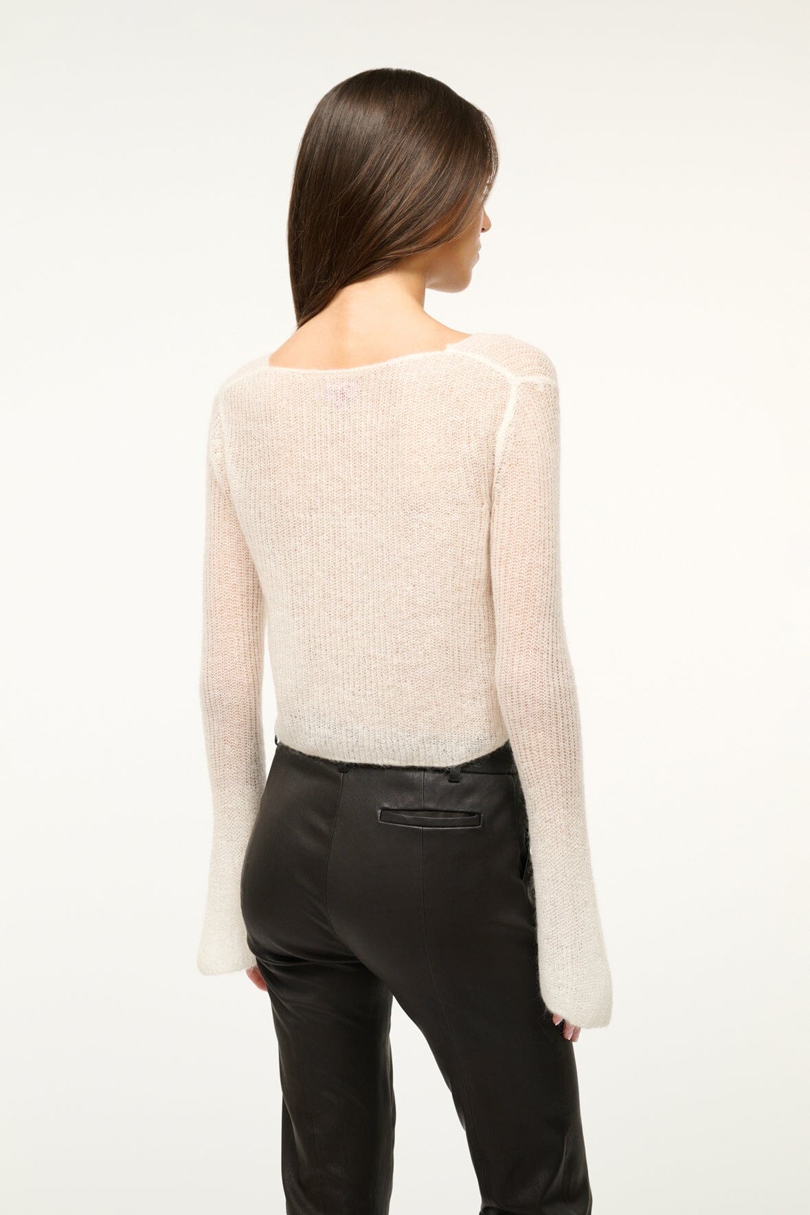 Image PARKER SWEATER | IVORY 3 of 5 and Clicking this image will trigger a zoom pop-up