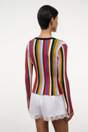 EZRA CARDIGAN | ARTIST STRIPE ARTIST STRIPE / XS