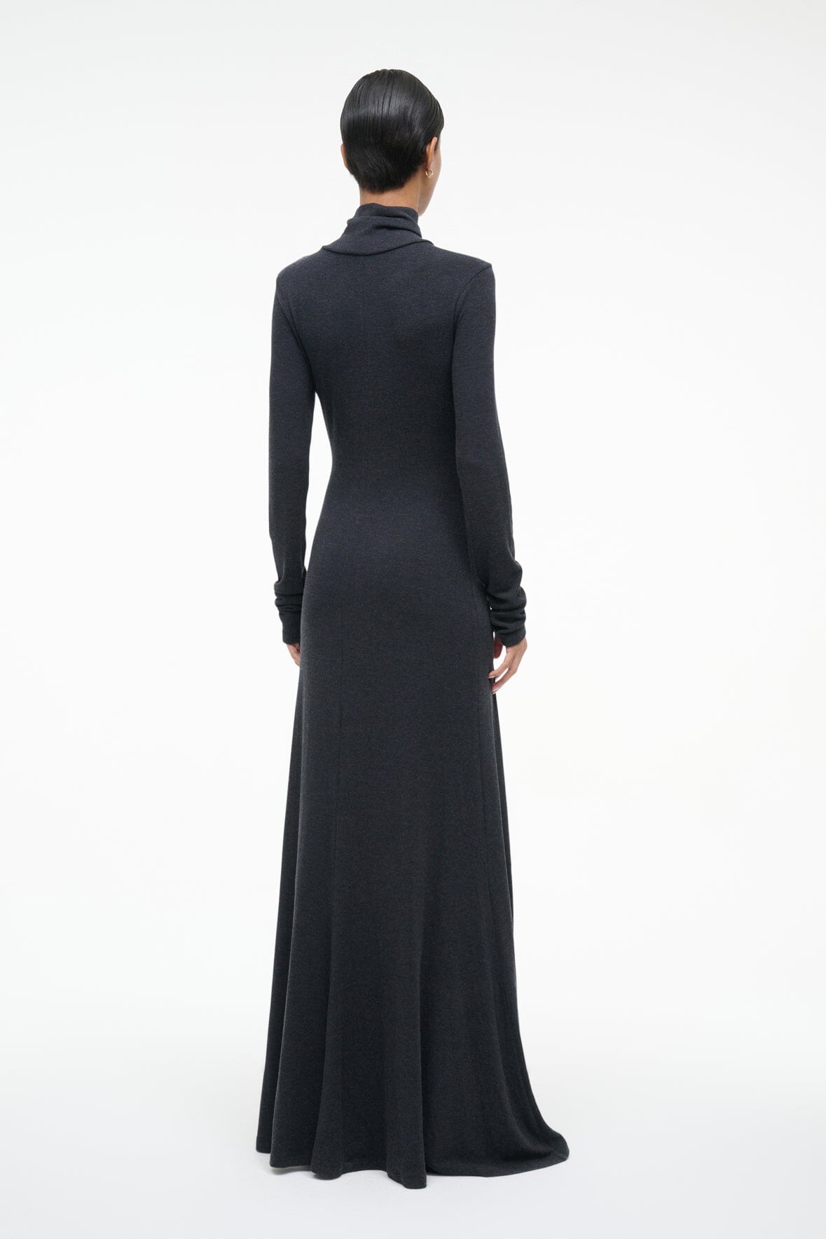 Image VANYA DRESS | CHARCOAL 4 of 7 and Clicking this image will trigger a zoom pop-up