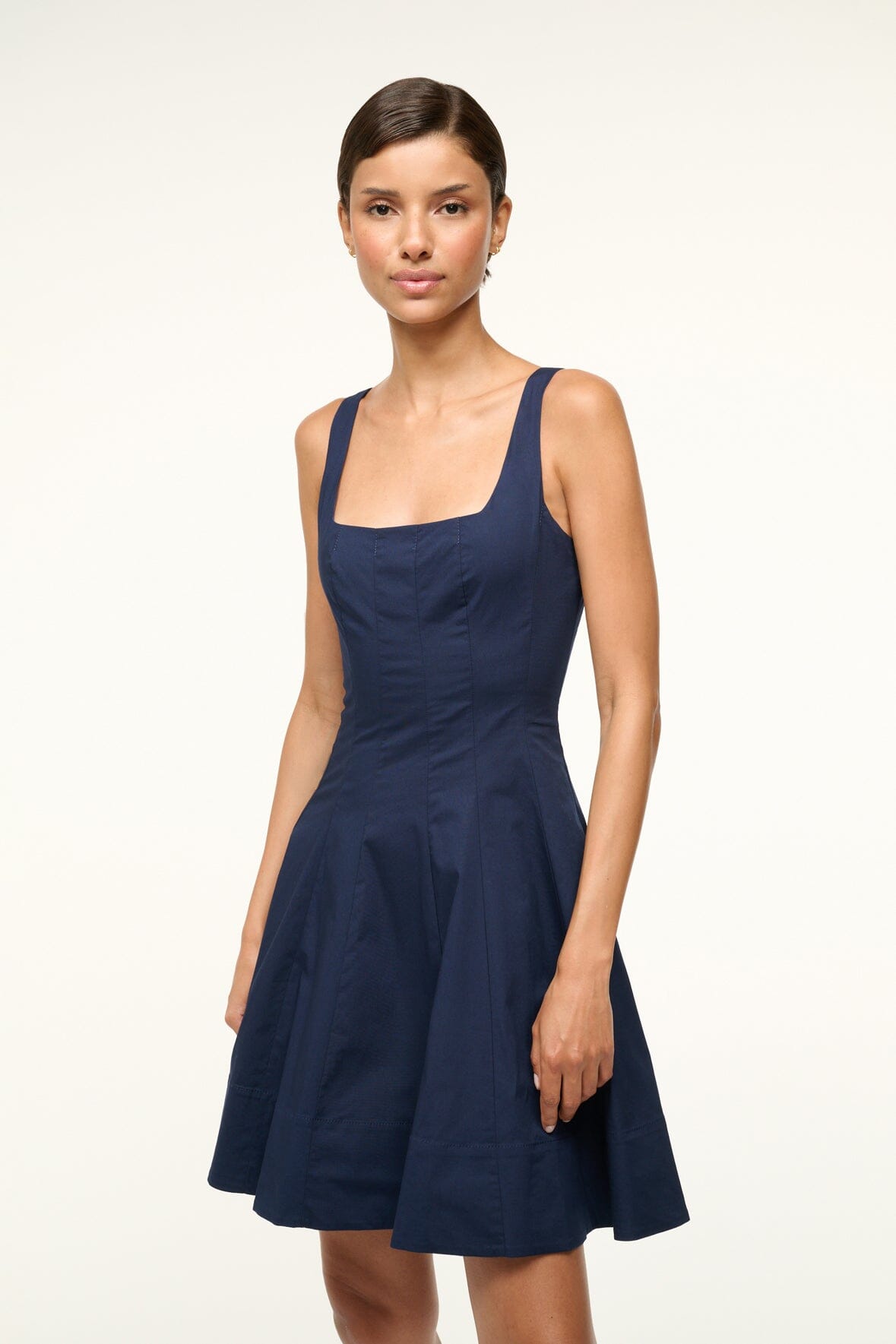 STAUD, Mini Wells Dress in Navy, Size 0 STAUD, Mini Wells Dress in Navy, Size 0